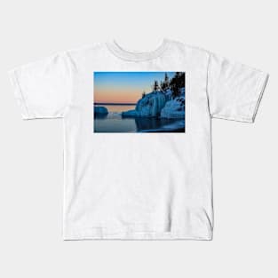 Sunrise at Black Beach Kids T-Shirt